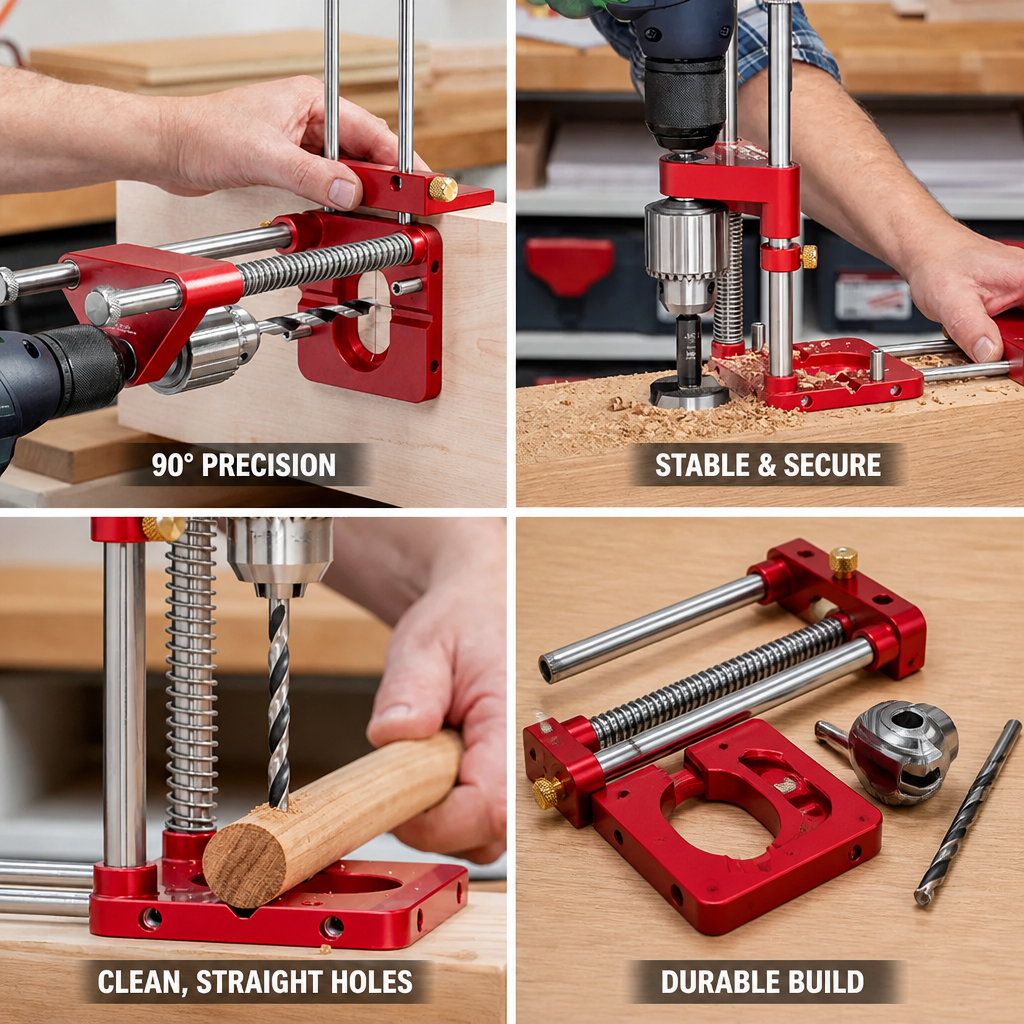 Drill Guide 90° Precision Alloy & Plastic