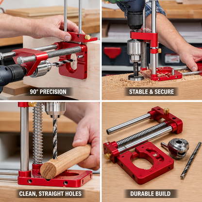 Drill Guide 90° Precision Alloy & Plastic