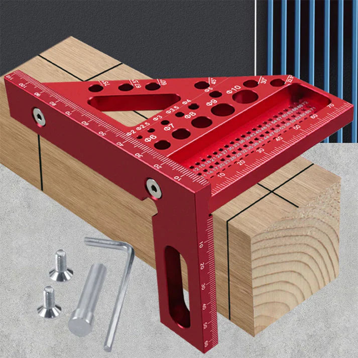Drill Guide L-Base Anodized Aluminum 2-10 mm Holes