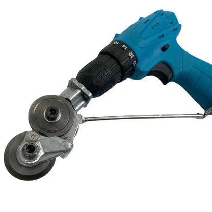 Drill Nibbler Attachment 360° Rotating Head & Positioning Slot