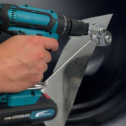 Drill Nibbler Attachment 360° Rotating Head & Positioning Slot