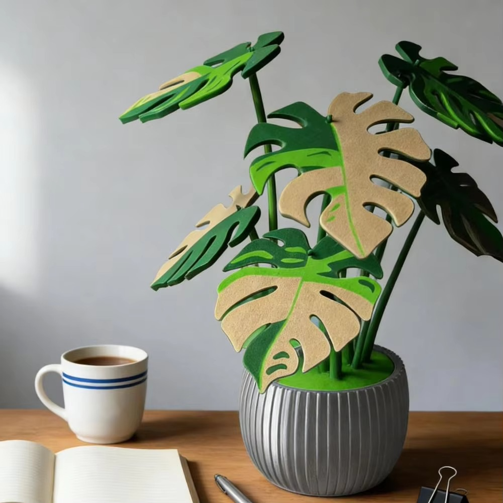 Drink Coaster Monstera Leaf 3D Lightweight & Portable