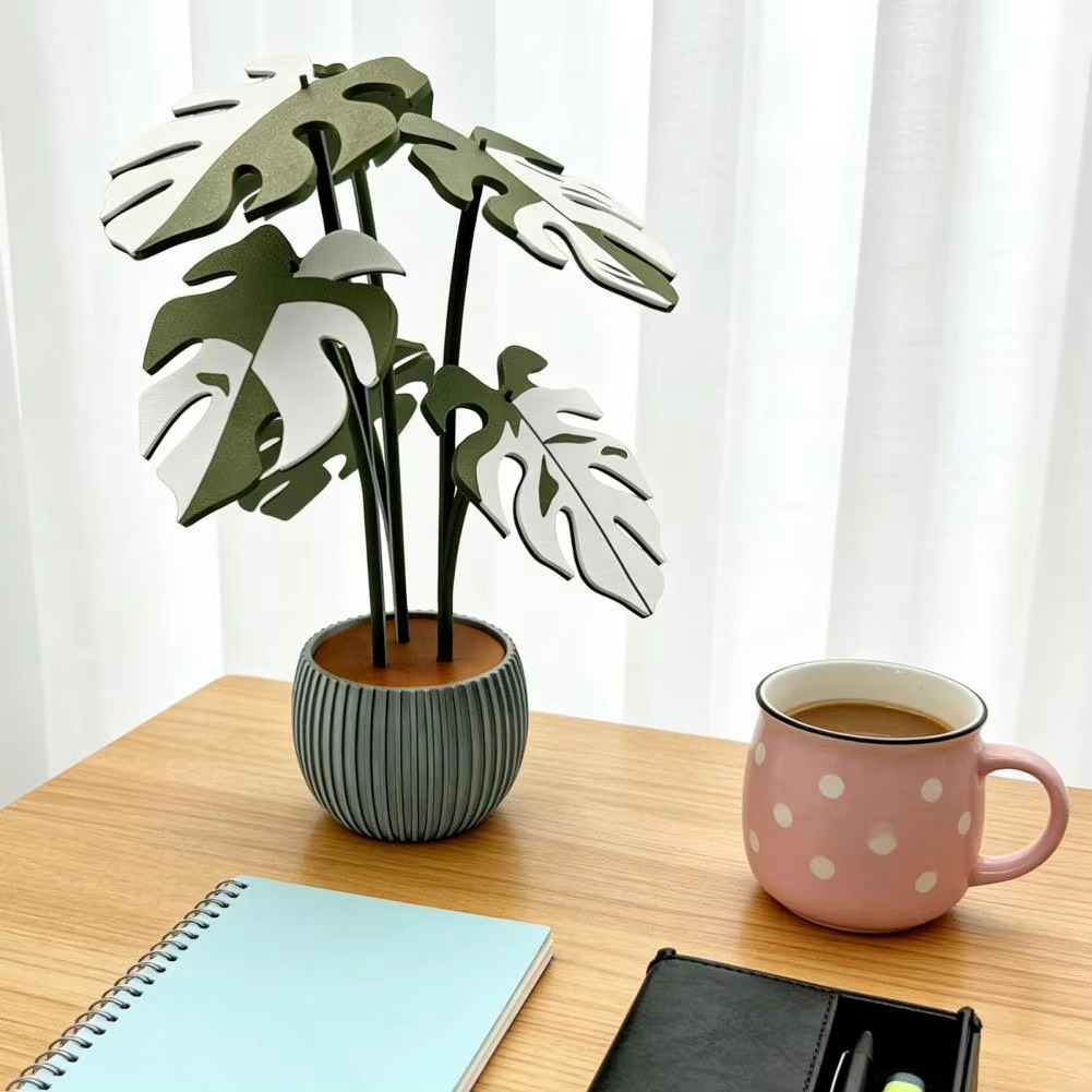 Drink Coaster Monstera Leaf 3D Lightweight & Portable