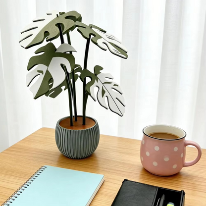 Drink Coaster Monstera Leaf 3D Lightweight & Portable