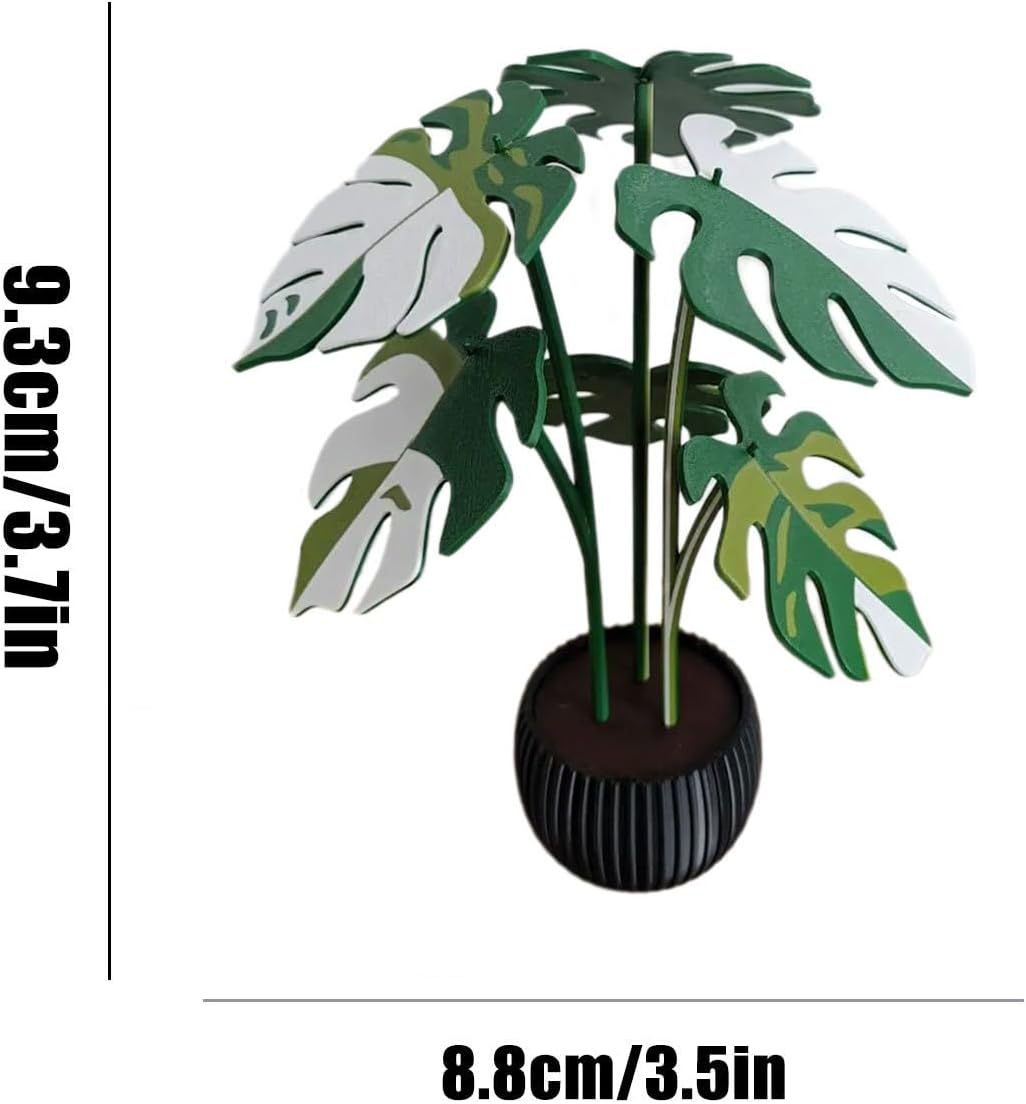 Drink Coaster Monstera Leaf 3D Lightweight & Portable