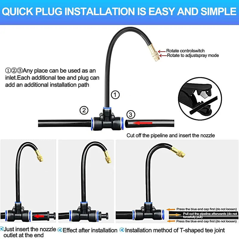 Drip Irrigation Kit Modular Snap-Connect 8 mm
