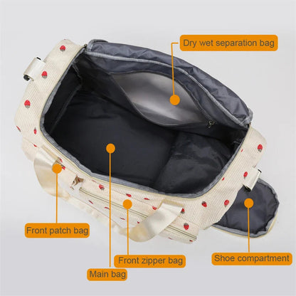 Duffle Bag Separate Shoe Compartment 25L Capacity