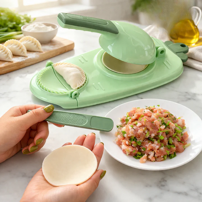 Dumpling Maker 2-in-1 Shaping & Sealing Filling Spatula Included