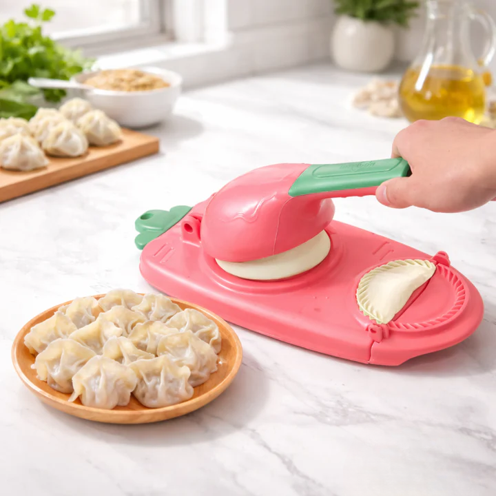 Dumpling Maker 2-in-1 Shaping & Sealing Filling Spatula Included