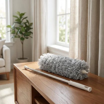 Duster Telescopic Stainless Steel Handle Bendable Microfiber