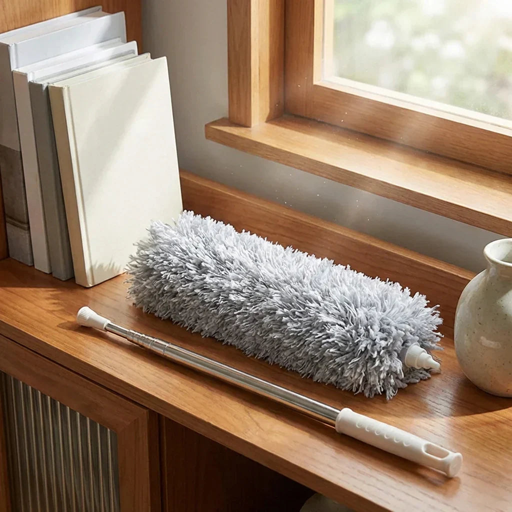 Duster Telescopic Stainless Steel Handle Bendable Microfiber