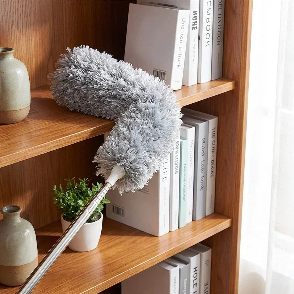 Duster Telescopic Stainless Steel Handle Bendable Microfiber