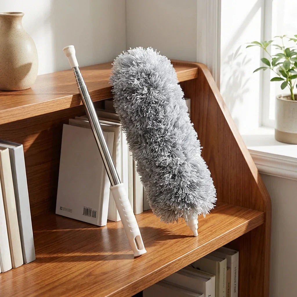 Duster Telescopic Stainless Steel Handle Bendable Microfiber