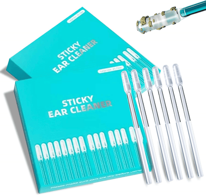 Ear Cleaner Reusable Ultra-Soft Sticky Tip Set of 24