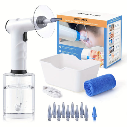 Ear Cleaning Kit Gentle Flushing USB Rechargeable LED Light