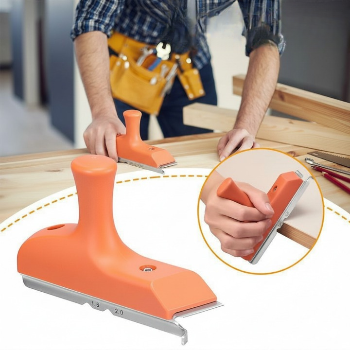 Edge Planer 3-in-1 Ergonomic Non-Slip Handle Tool-Free Blade Change