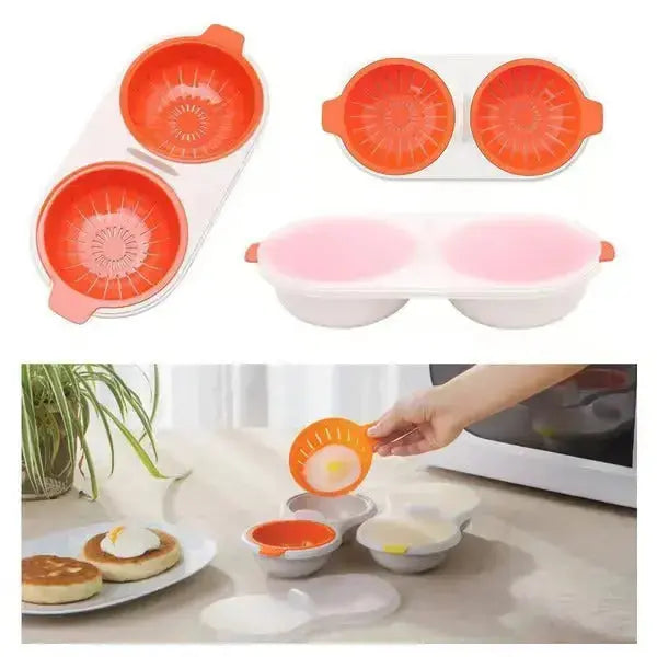 Egg Cooker Single-Serve Microwave-Safe Reusable
