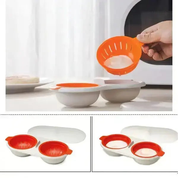 Egg Cooker Single-Serve Microwave-Safe Reusable