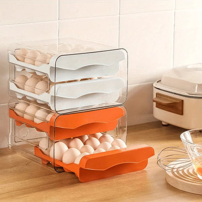 Egg Organizer Stackable Pull-Out Drawers 60-Egg Capacity