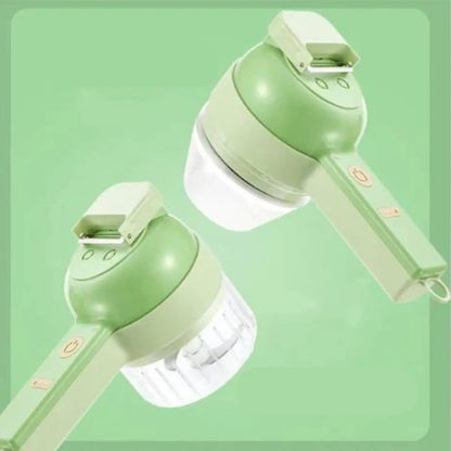 Electric Chopper 4-in-1 USB Rechargeable Self-Cleaning