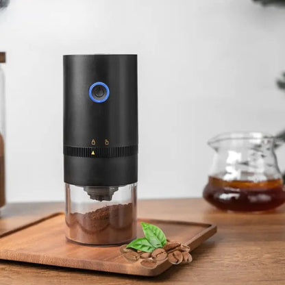 Electric Coffee Grinder Adjustable Grind USB Rechargeable