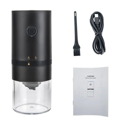 Electric Coffee Grinder Adjustable Grind USB Rechargeable