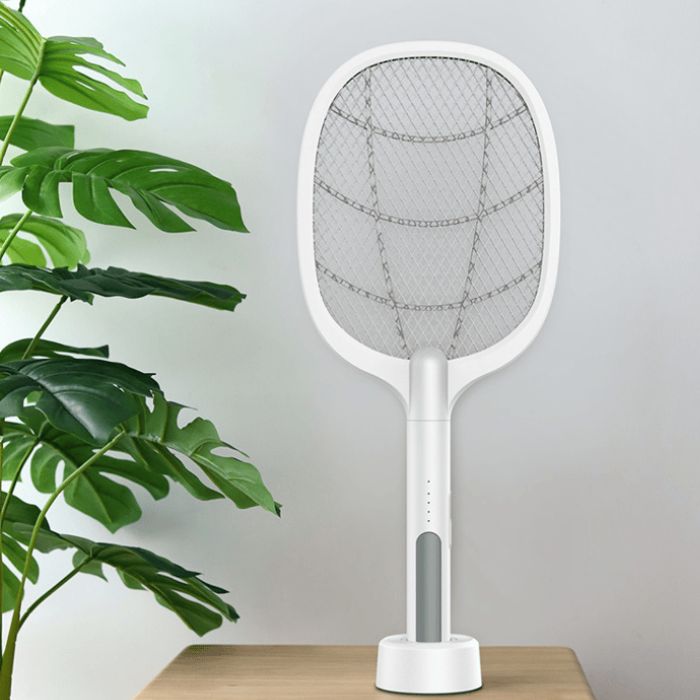 Electric Fly Swatter 2-In-1 Handheld & Table USB Rechargeable