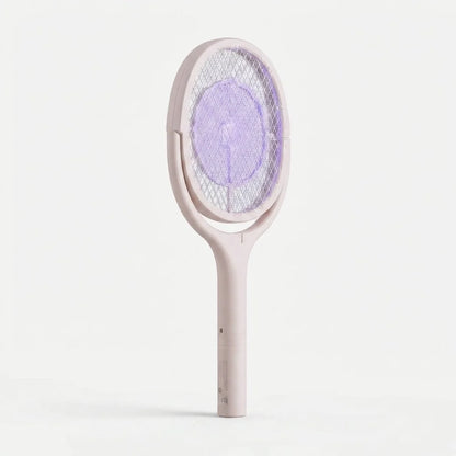 Electric Fly Swatter UV Light Foldable Head USB Rechargeable