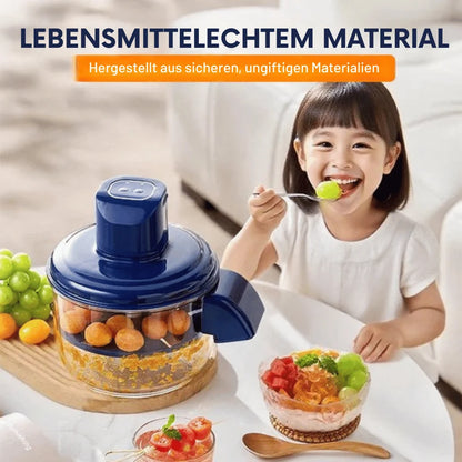 Electric Food Chopper USB Rechargeable 5-Blade Stainless Steel