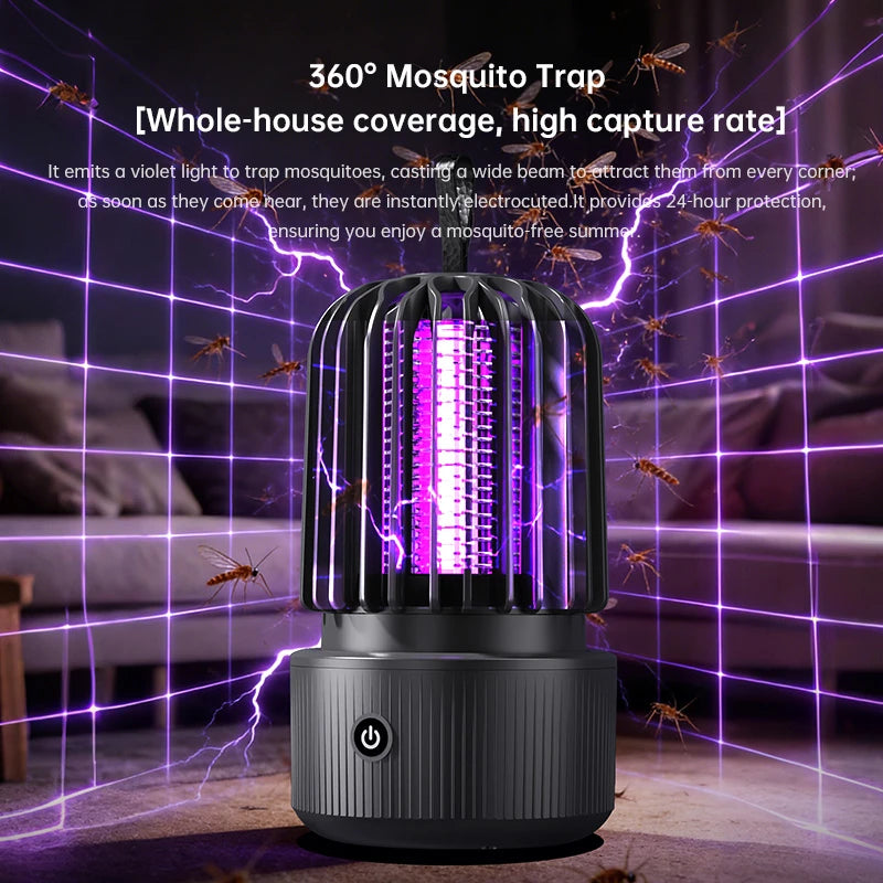 Electric Insect Killer Rechargeable UV Light 8-Hour Runtime