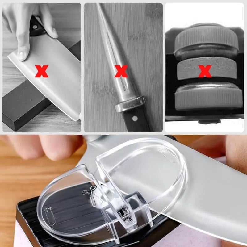 Electric Knife Sharpener USB Rechargeable Fast Sharpening