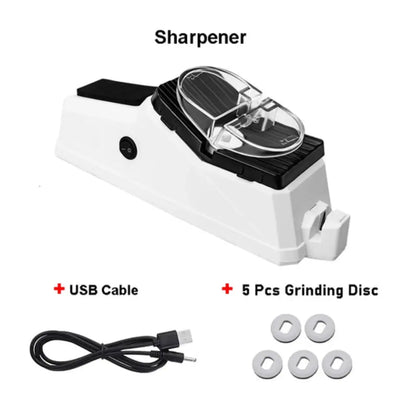 Electric Knife Sharpener USB Rechargeable Fast Sharpening