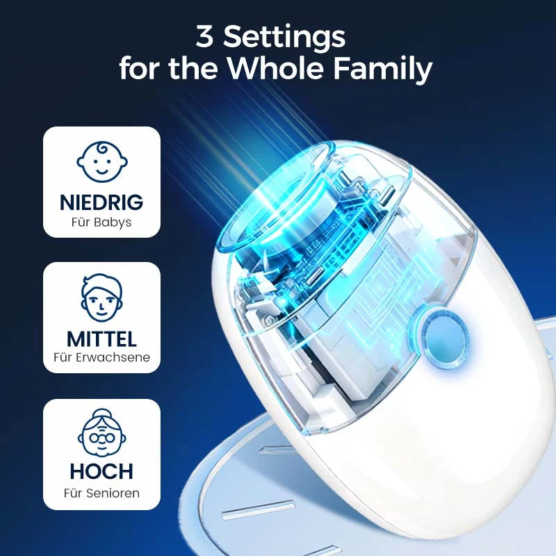 Electric Nail Clipper 360 Degree Filing & Debris Collector