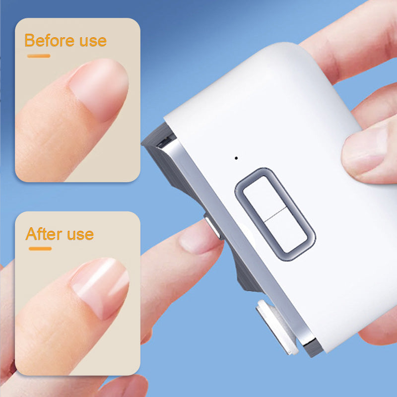 Electric Nail Clipper CNC-Milled Stainless Steel Dual Speed