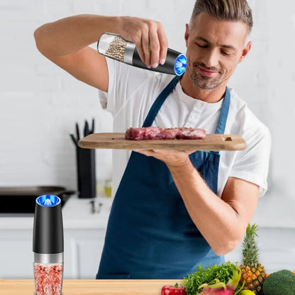 Electric Salt & Pepper Mills Gravity Activated USB Rechargeable