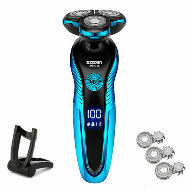 Electric Shaver 3-Head Rotary Wet & Dry