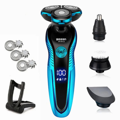 Electric Shaver 3-Head Rotary Wet & Dry