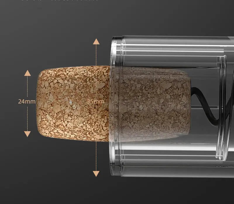 Electric Wine Opener One-Button Cordless Built-In Foil Cutter & Stopper