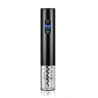 Electric Wine Opener One-Button Cordless Built-In Foil Cutter & Stopper