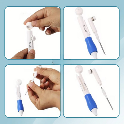 Embroidery Kit Stainless Steel Needles & Ergonomic Handle