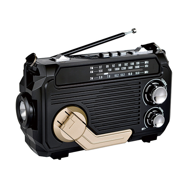 Emergency Radio Solar & Hand-Crank 1200mAh Battery