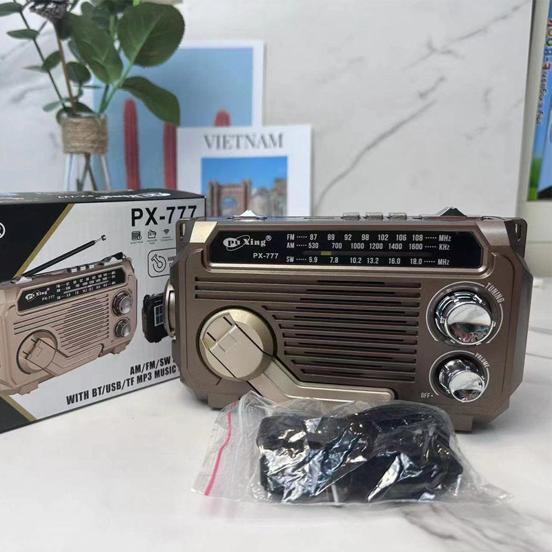 Emergency Radio Solar & Hand-Crank 1200mAh Battery