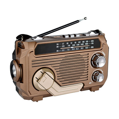 Emergency Radio Solar & Hand-Crank 1200mAh Battery