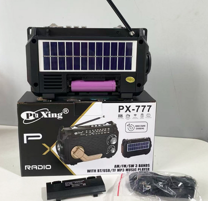 Emergency Radio Solar & Hand-Crank 1200mAh Battery