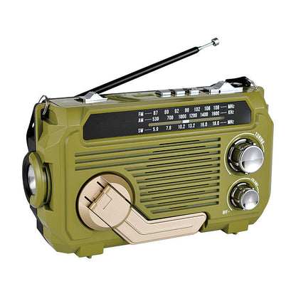 Emergency Radio Solar & Hand-Crank 1200mAh Battery