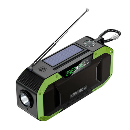 Emergency Radio Solar & Hand-Crank 5000mAh Power Bank