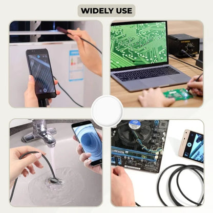 Endoscope Camera Waterproof Adjustable LED 32.8 Ft Flexible Cable