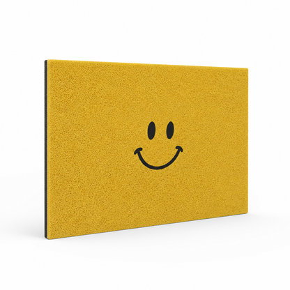 Entryway Doormat Smiley Face Water-Absorbent Non-Slip Backing