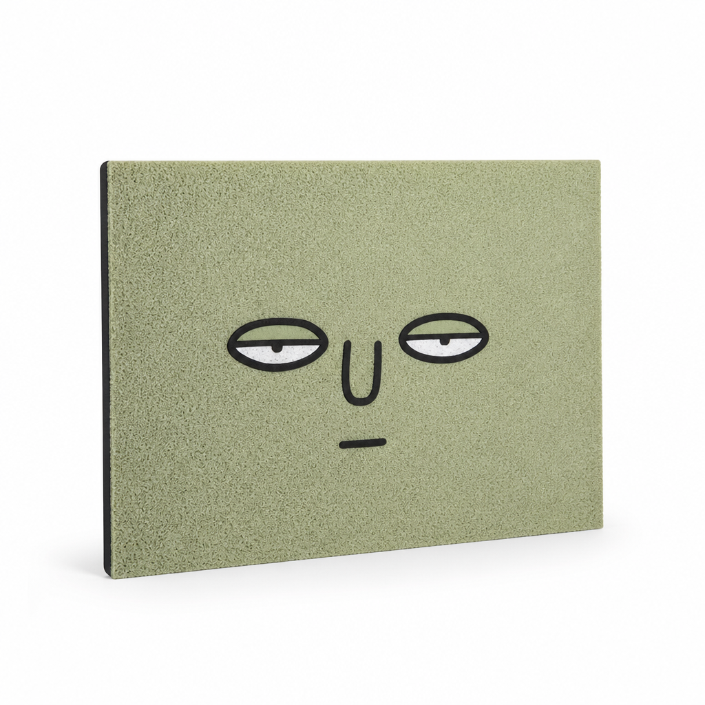 Entryway Doormat Smiley Face Water-Absorbent Non-Slip Backing