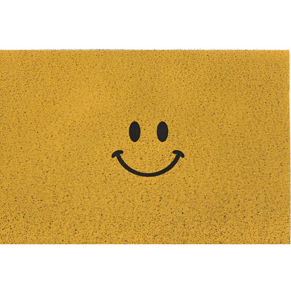 Entryway Doormat Smiley Print Non-Slip & Easy-Clean